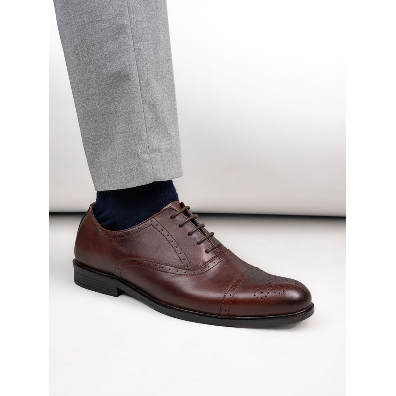 Alberto Torrisi Mens Brown Leather Brogues for Mens - Brown (UK 7)