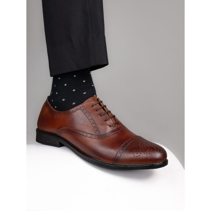 Alberto Torrisi Mens Tan Leather Brogues for Mens - Tan (UK 10)