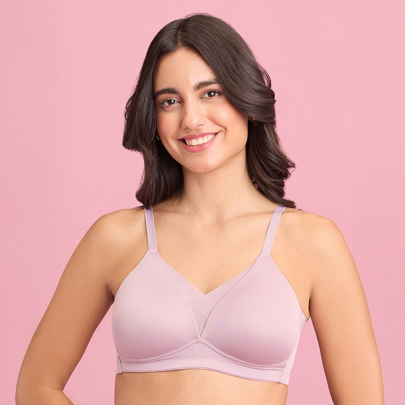 Nykd by Nykaa The Perfect Shaping Infinity Mesh Padded Bra-Nyb202 Elderberry Pink