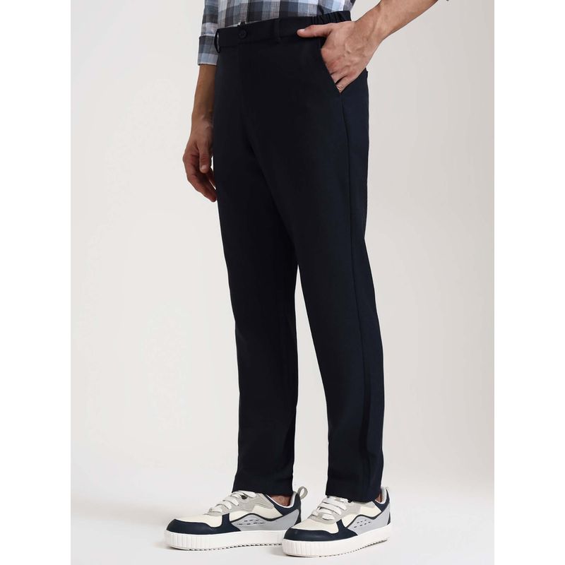 JadeBlue Navy Blue Casual Trouser (30)