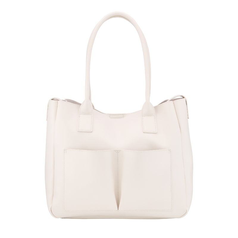 Buy Fastrack Optic White Spacious Tote Bag for Women Online