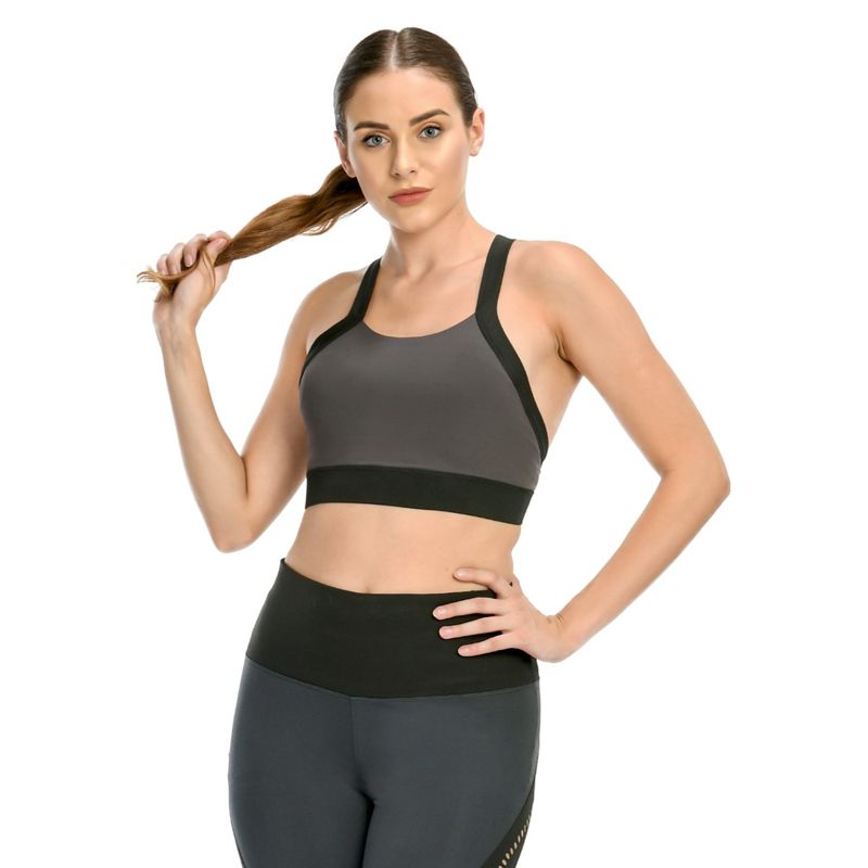Body Smith Active Crossfit Straps Workout Bra - Teal (XL)
