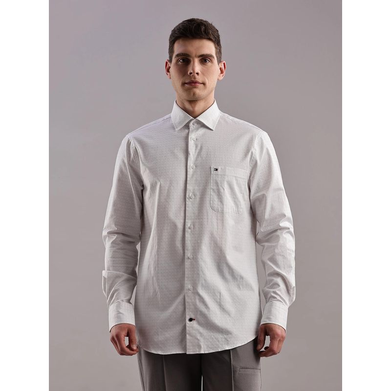 Tommy Hilfiger Regular Fit Cotton Casual Shirt (38)