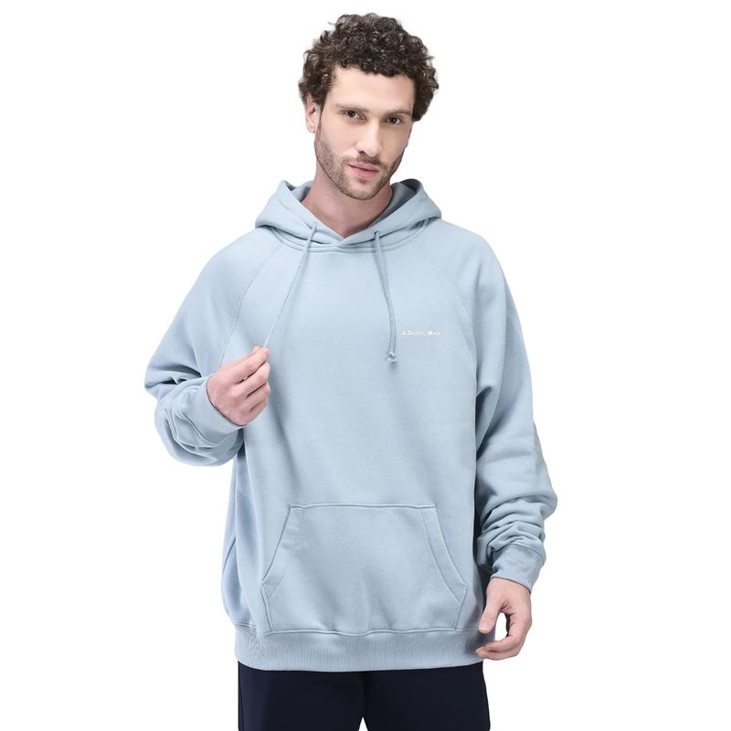 WOODLAND A Skating Monk's Men Blue Fog Fs Hooded Sweatshirt (L)