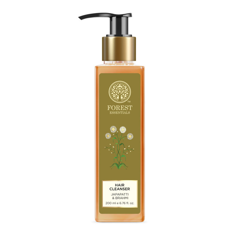 Forest Essentials Hair Cleanser Japapatti & Brahmi - Ayurvedic Anti Frizz Shampoo Sulphate Free