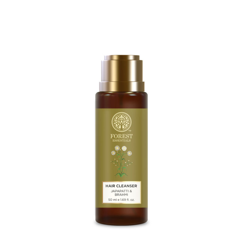 Forest Essentials Hair Cleanser Japapatti & Brahmi - Ayurvedic Anti Frizz Shampoo - Sulphate Free