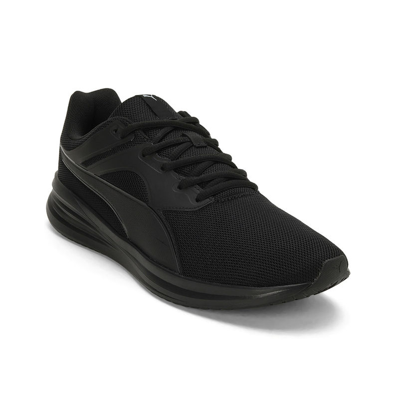 Puma Transport Unisex Black Running Shoes (UK 8)