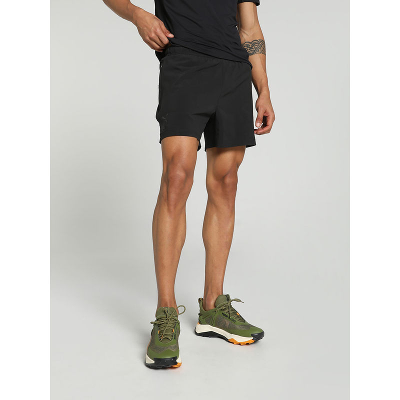 Puma SEASONS 5 Men Black Woven Running Shorts (XL)