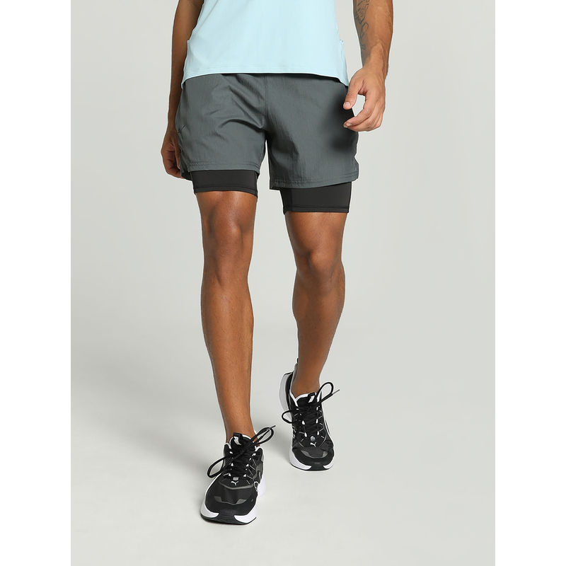 Puma SEASONS 2-in-1 Men Grey Running Shorts (2XL)