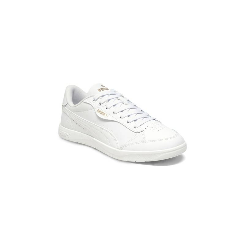 Puma White Vikky Star Womens Leather Sneakers (UK 4)