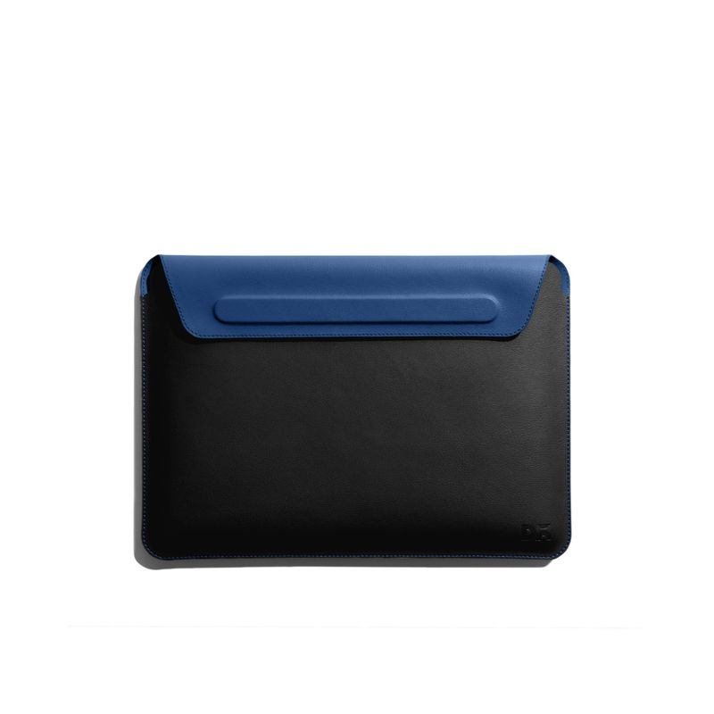 DailyObjects Black-Blue SnapOn Envelope Sleeve For Macbook Air/Pro 33.02cm (13 inch) (S)