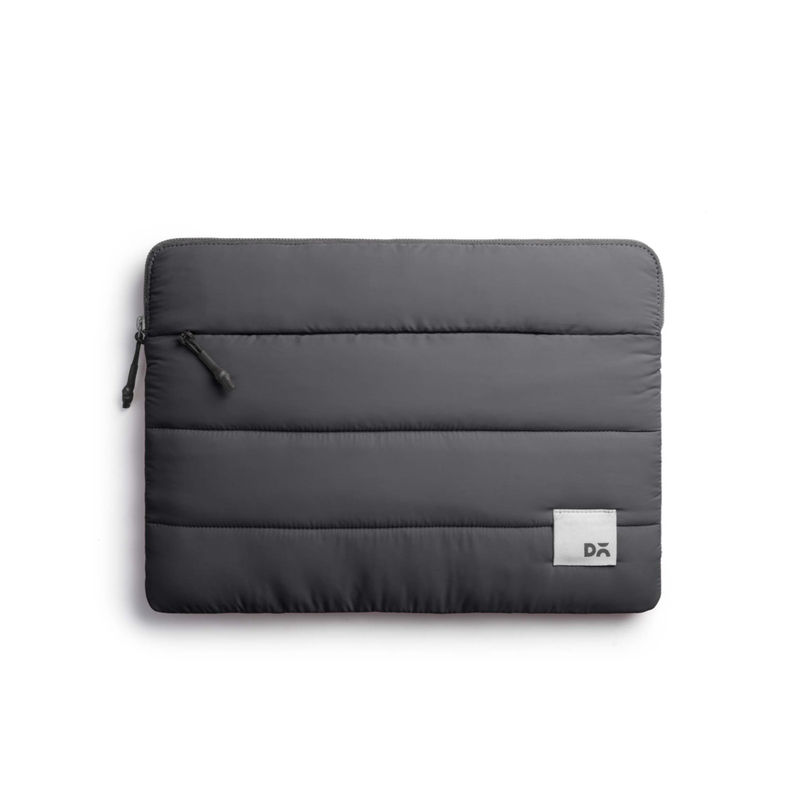 DailyObjects Slate Gray Stria Laptop Sleeve (L)