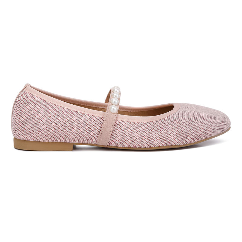 London Rag Pink Pearl Embellished Ballerina Ballerinas (EURO 36)