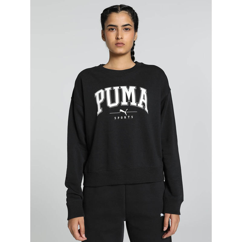 Puma SQUAD Crew TR Women's Black Sweatshirt (S)