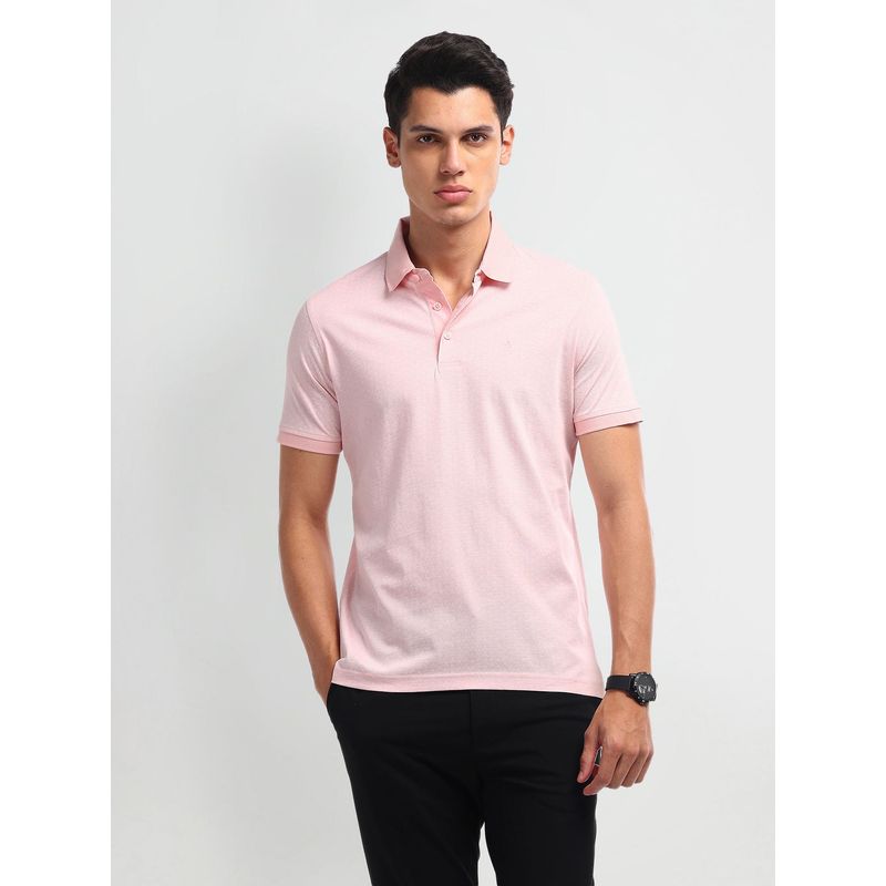 Arrow Solid Cotton Polo T-Shirt (S)