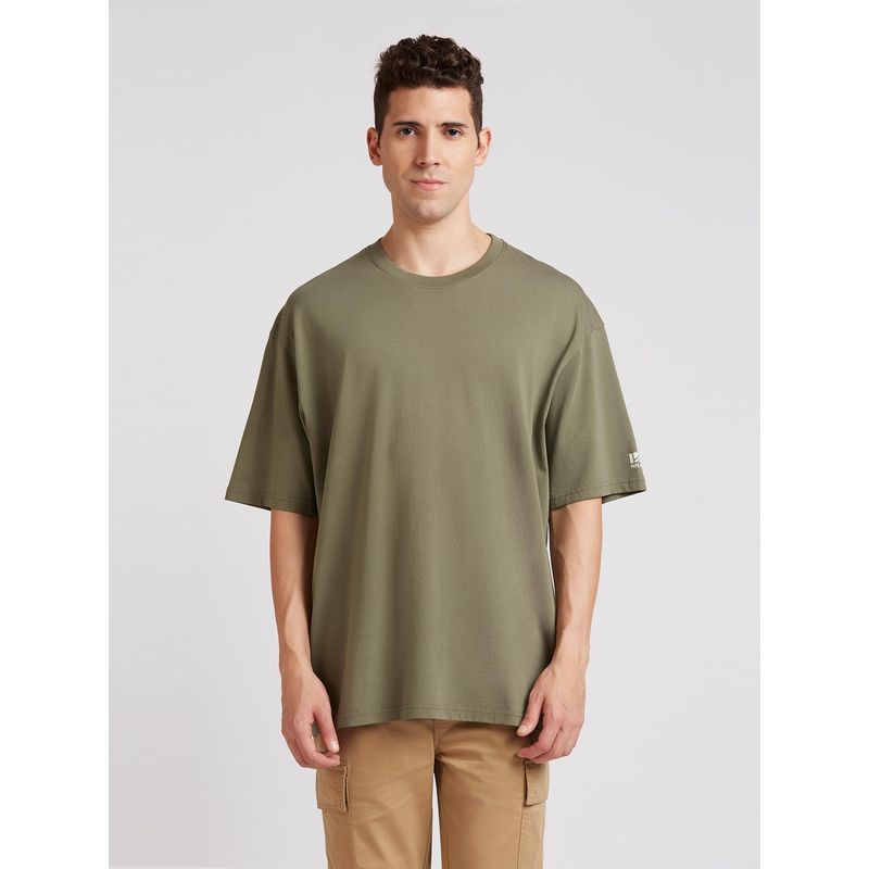 Pepe Jeans Green Back Graphic Short Sleeve Oversized T-Shirt (L)