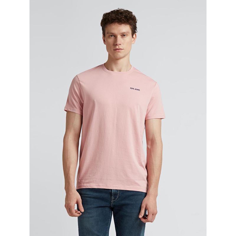 Pepe Jeans Pink Back Print Short Sleeve T-Shirt (2XL)