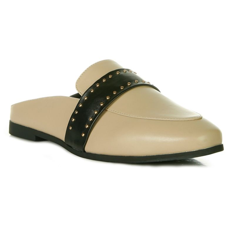 London Rag Solid Taupe Mules (EURO 36)