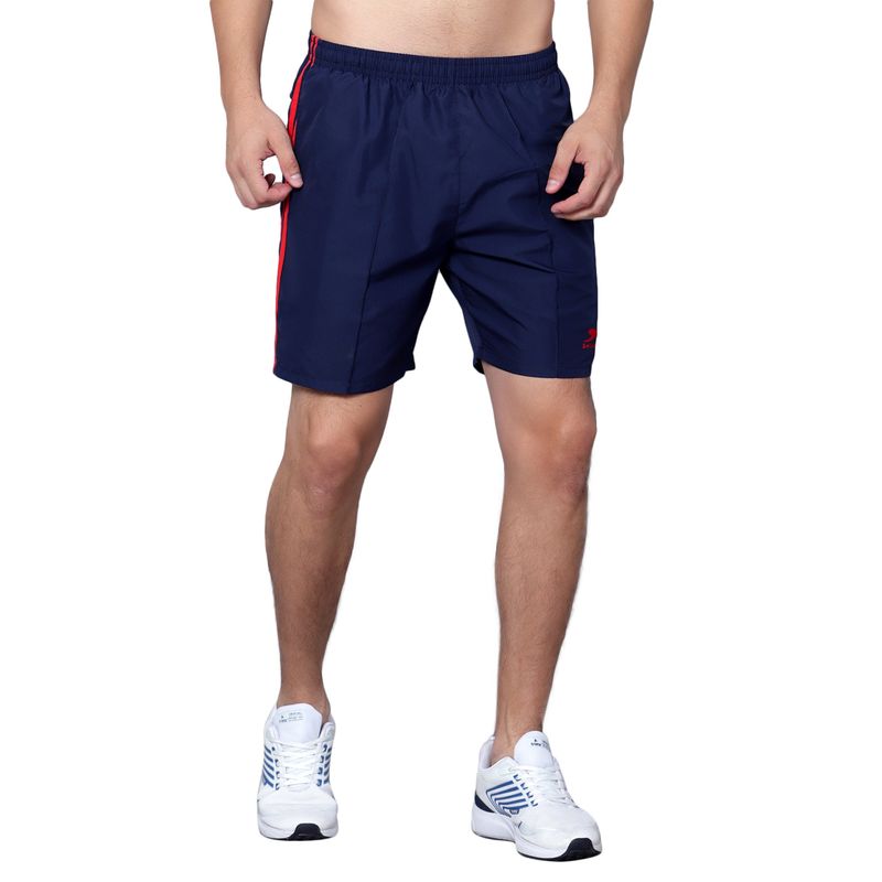 Shiv Naresh Men's Navy Blue Red Shorts (36)