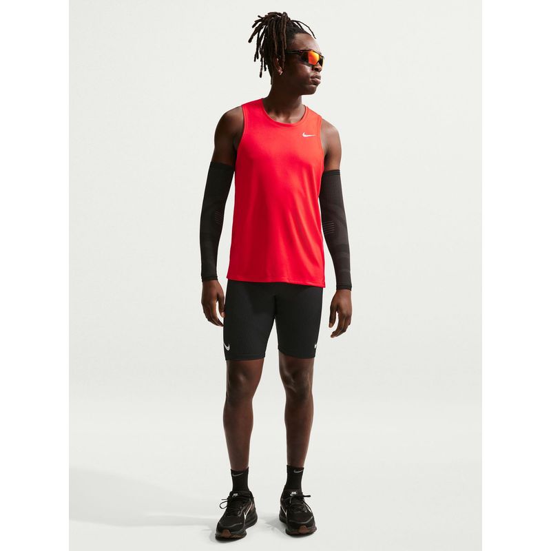 Nike Dri-FIT Miler Men Orange Running Tank (S)