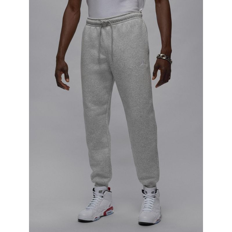 Nike Jordan Brooklyn Fleece Men Grey Joggers (L)