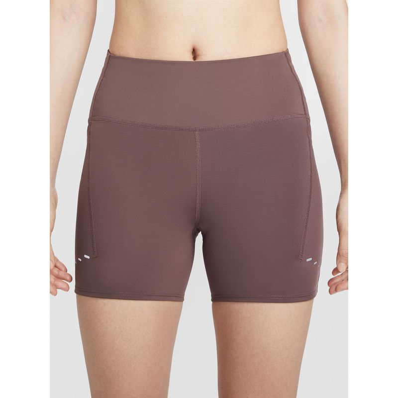 Nike Swift Women Purple High-Waisted 4 Tight Running Shorts (XS)