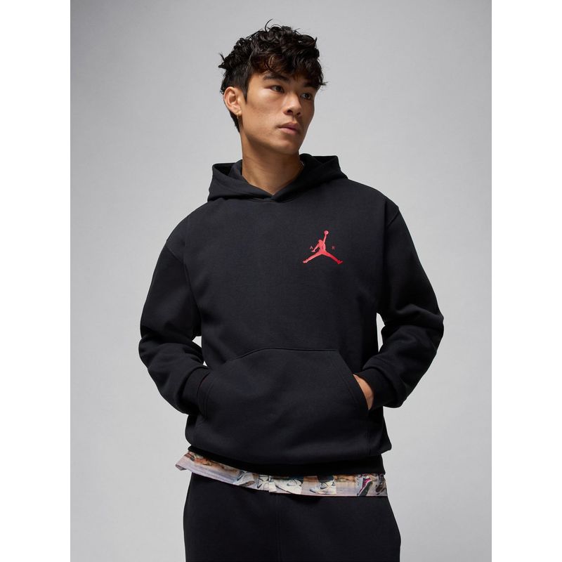 Nike Jordan Men Black Jumpman Fleece Pullover Hoodie (L)
