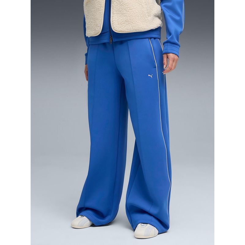 Puma Blue Polyester Solid Trackpant (M)
