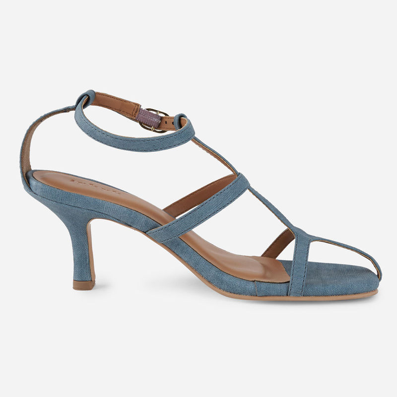 IYKYK by Nykaa Fashion Blue Gladiator Strap Heels (EURO 38)