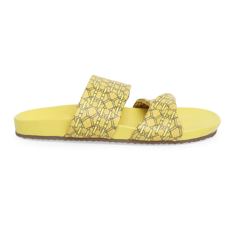 IYKYK by Nykaa Fashion Belle Trendy Mustard Sliders (EURO 36)