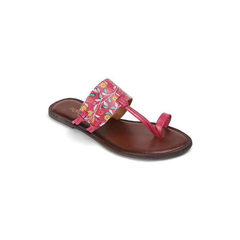 PEPPER Pink Kolhapuri Flats (EURO 36)