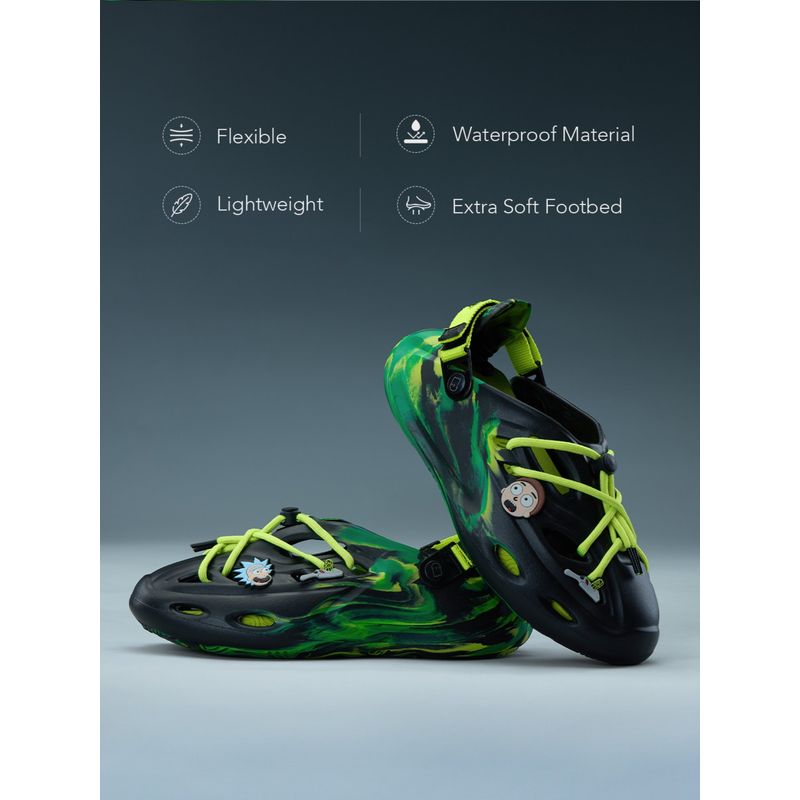 The Souled Store Green Official Hydro's Rick N Morty Men Clogs (UK 8)
