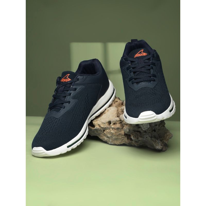 Power Men Navy Blue Casual Oxford Sneakers (UK 7)