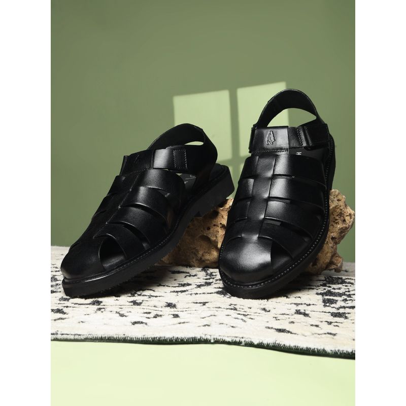 Hush Puppies Men Black Fisherman Sandals (UK 8)