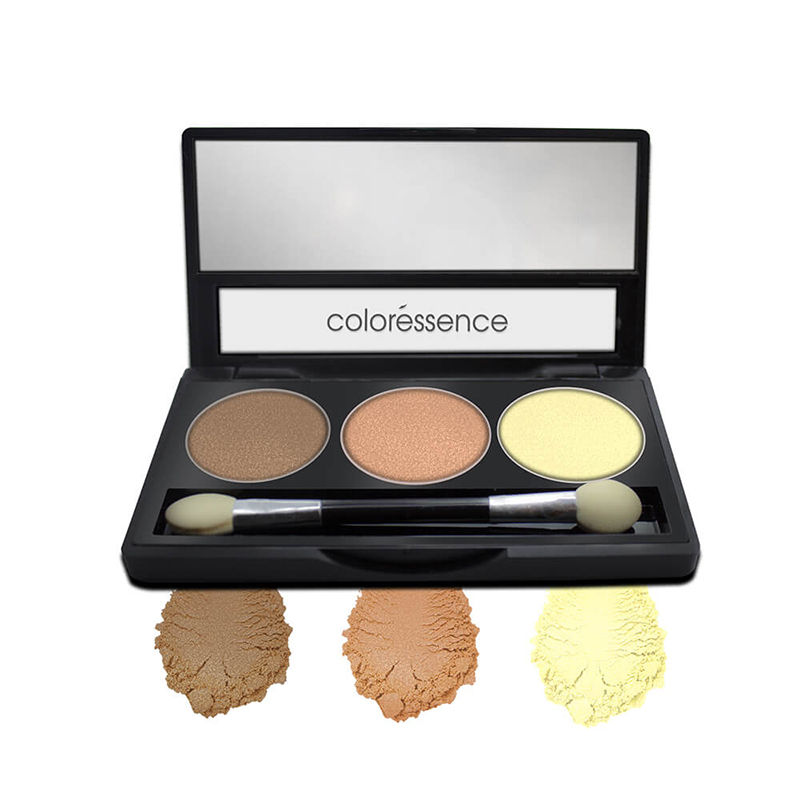 Coloressence Satin Eyeshadow Palette, Pearl Pigment Long Lasting Waterproof Formula - Ombre