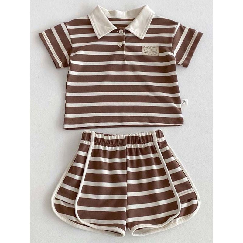 Hudson Boy Short Set - Liberty Stripe main image 1
