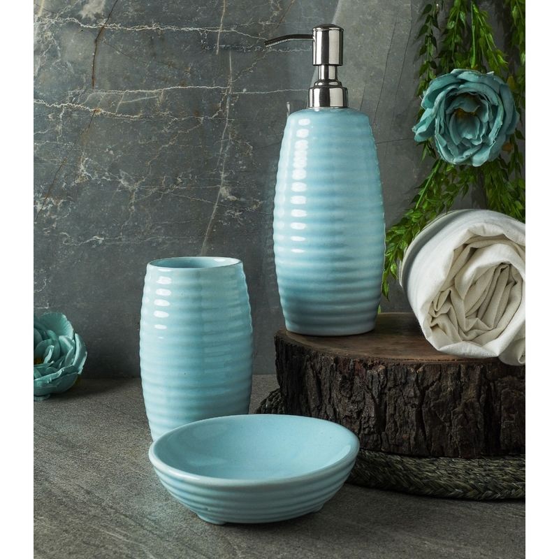 Buy The Decor Mart Ceramic Sapphire Bath Accessory Online