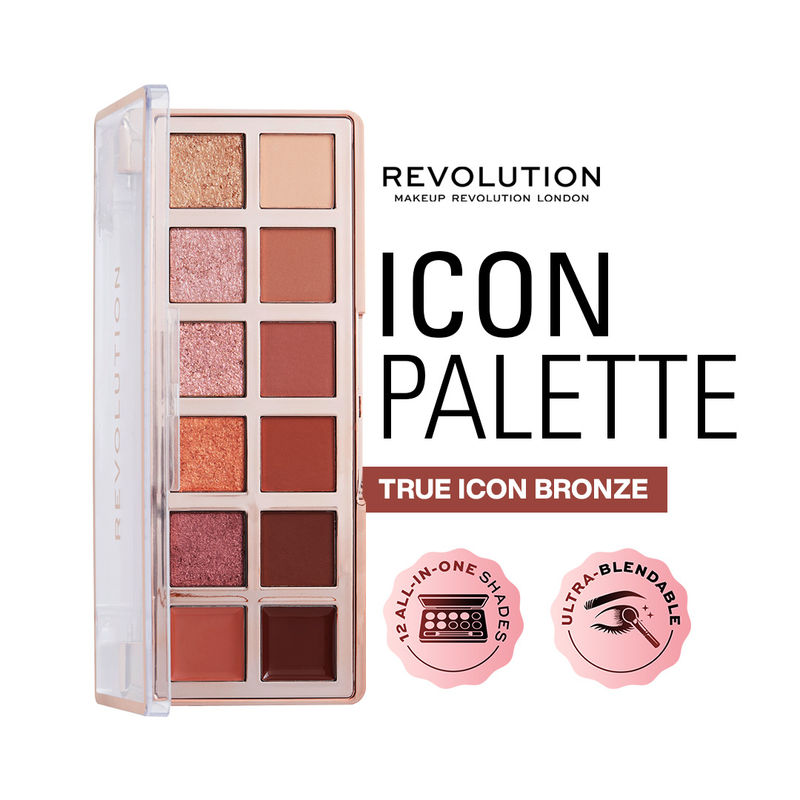Makeup Revolution The True Icon Bronze Eyeshadow Palette