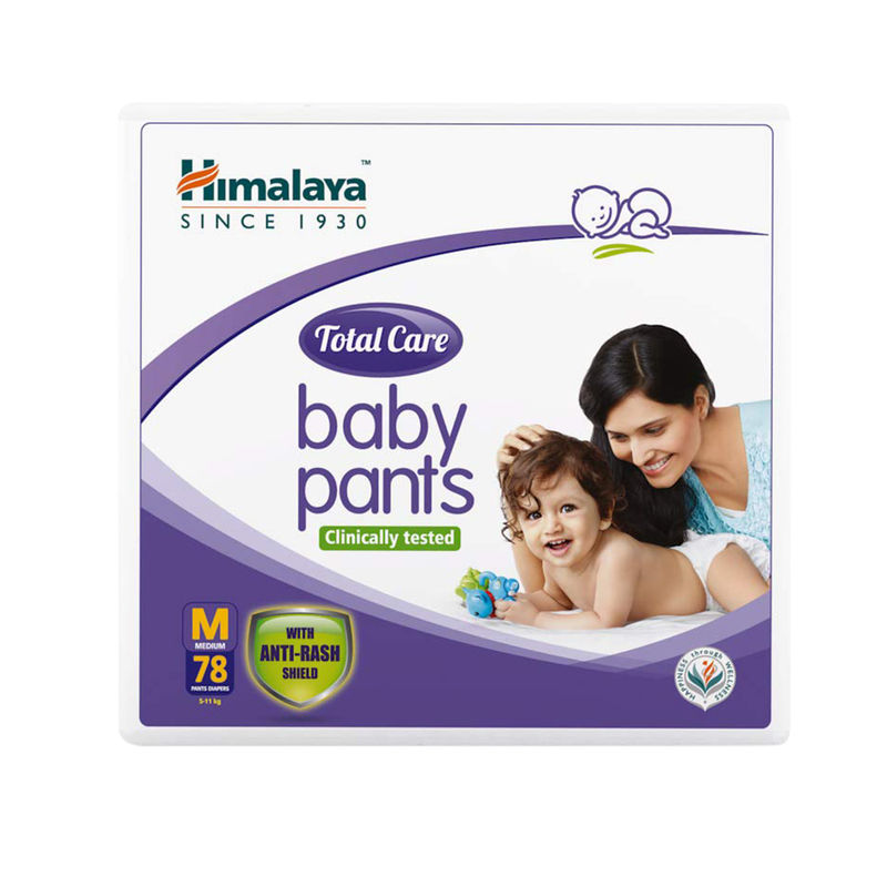 Himalaya Total Care Baby Pants Diapers, Medium (78 Count)