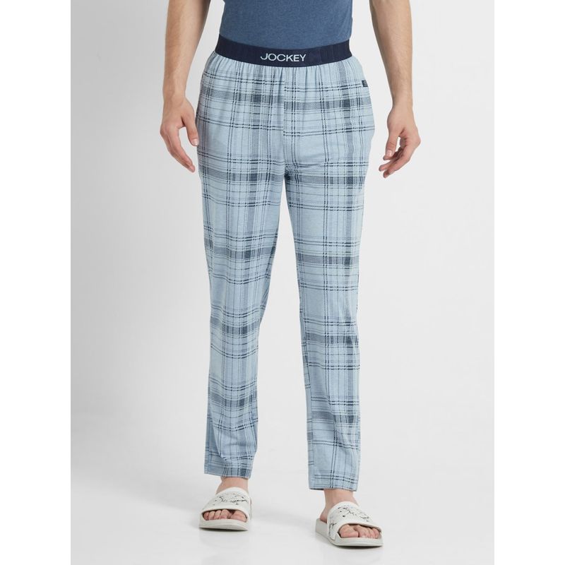 Jockey Light Blue Des1 Regular Fit Pyjama - Style Number- IM03 (XL)