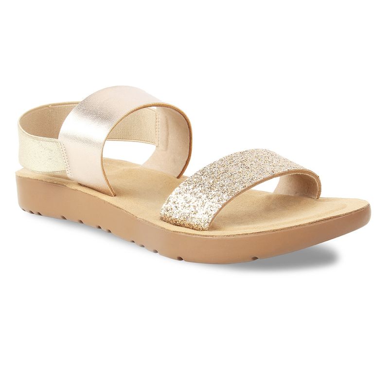 Two strap rhinestone sandals best sale