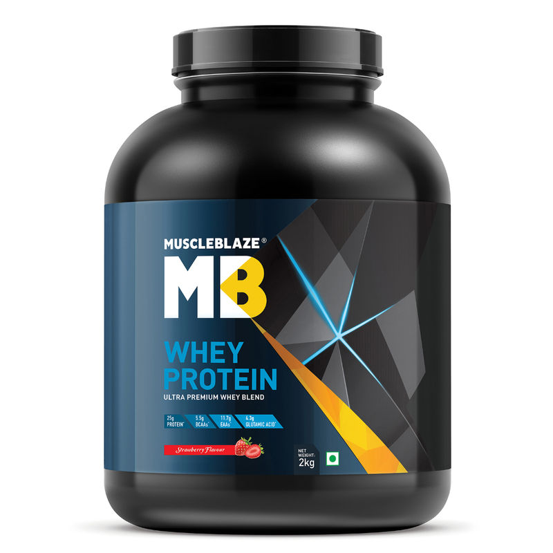 MuscleBlaze Whey Protein - Strawberry
