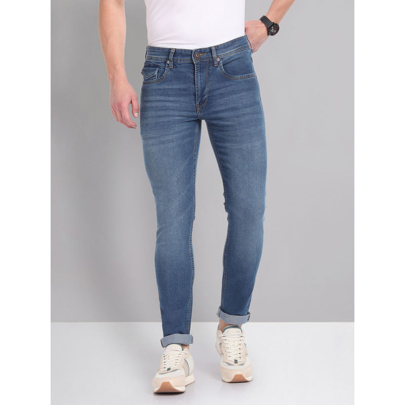 AD By Arvind Stone Wash Skinny Fit Jeans (32)