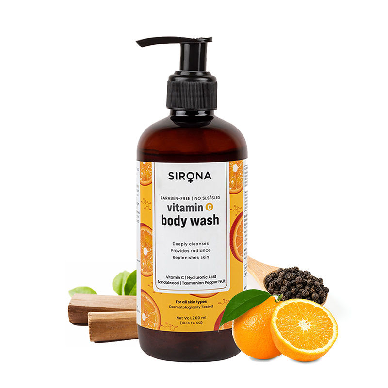 Sirona Natural Vitamin C Body Wash for Men & Women 200 ml Buy Sirona