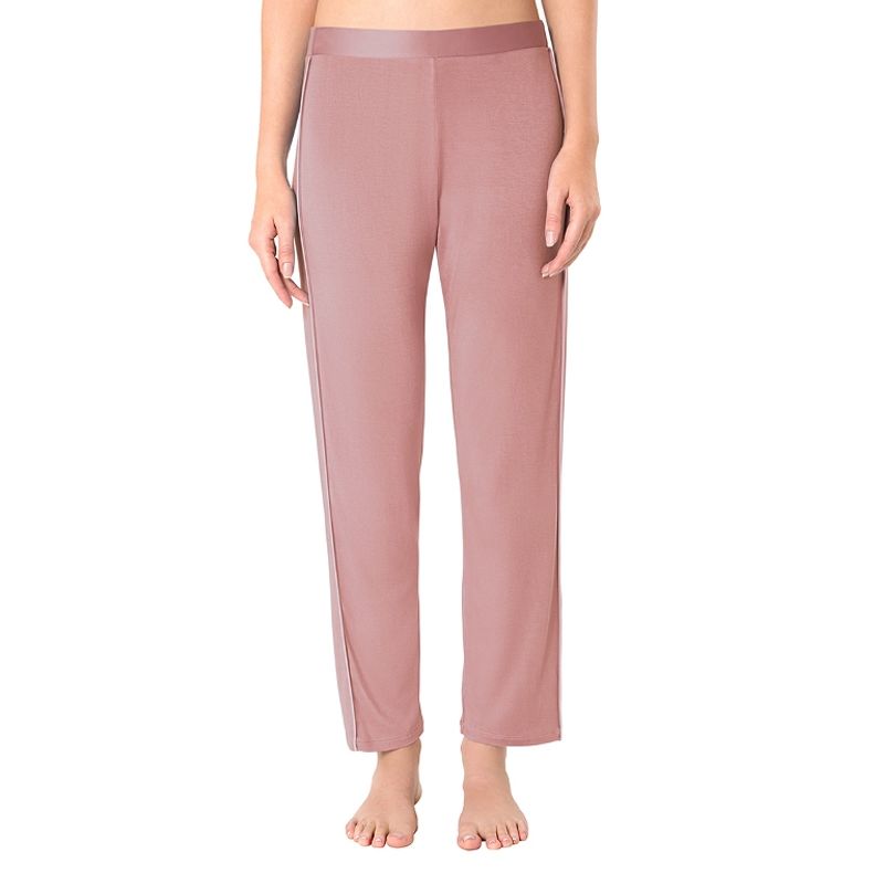 Amante Satin Edge Pyjama Bottom - Pink (L)