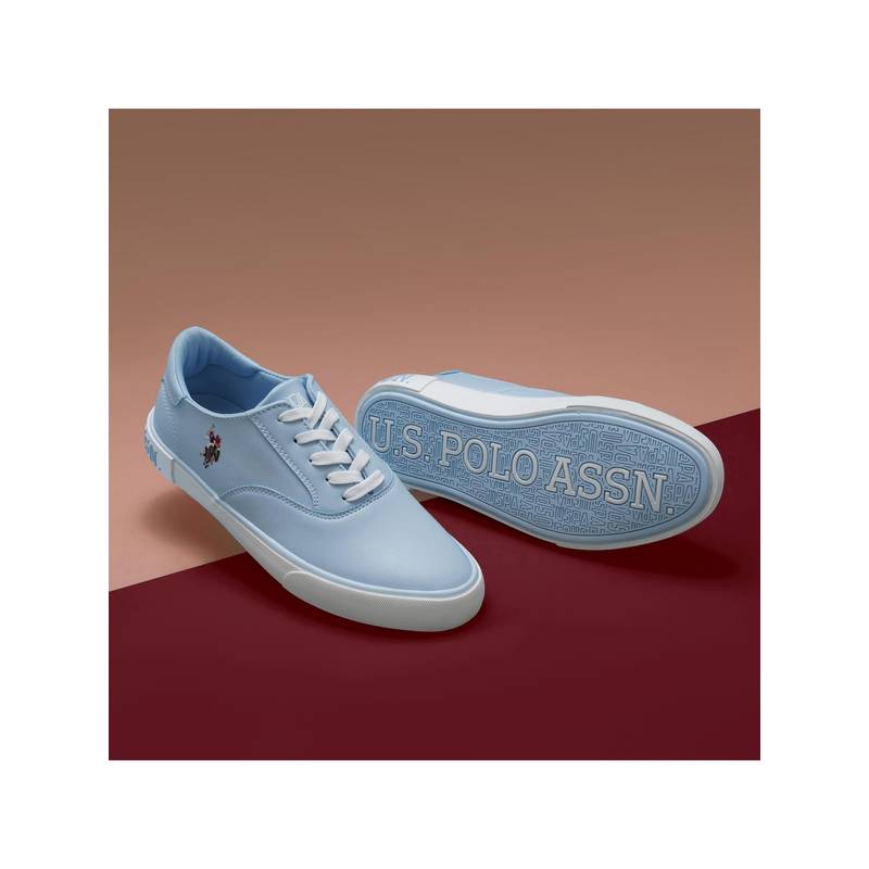 U.S. POLO ASSN. Parker 2.0 Lt. Blue Sneakers Shoes With Premium Upper (UK 6)