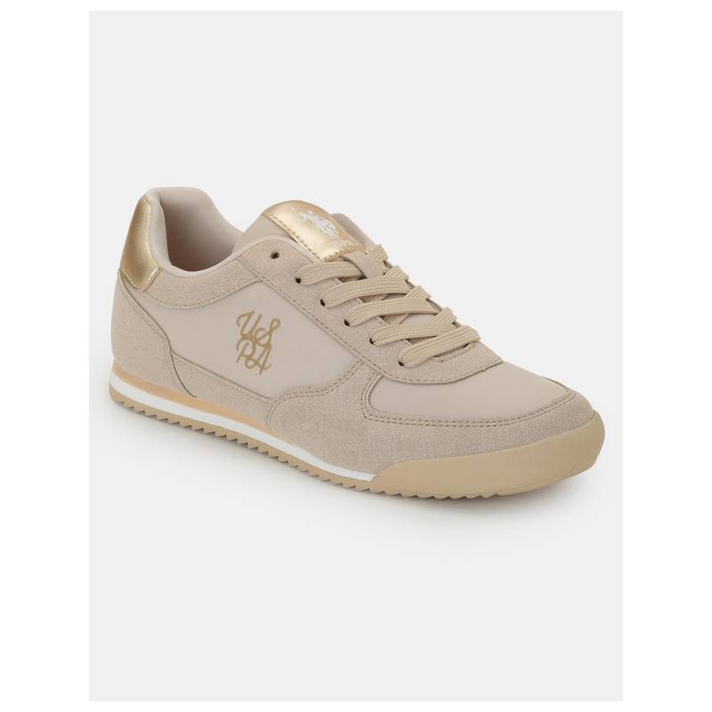 U.S. POLO ASSN. Eduarda Retro Sneakers Shoes With Premium Upper (UK 4)