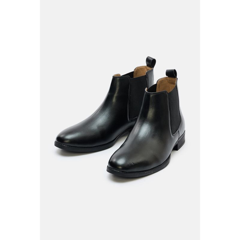 Snitch Black Knight Ankle High Chelsea Boots (EURO 44)