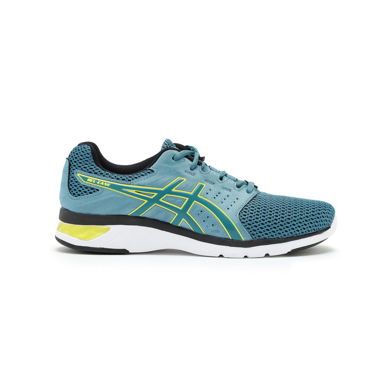 ASICS Mens Blue Teal Bright Yellow Gel-Ease Running Shoes (UK 9)