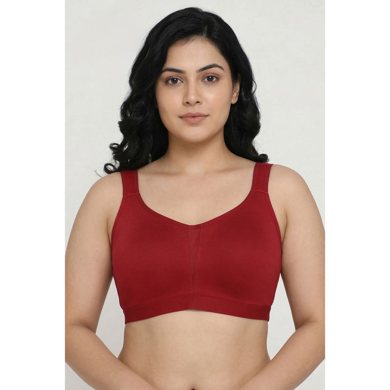 Zivame True Curv Single Layered Non Wired Full Coverage Minimiser Bra - Scooter (34B)